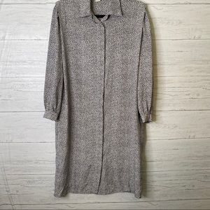 GDT too button up midi shirt dress